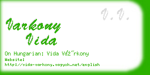 varkony vida business card